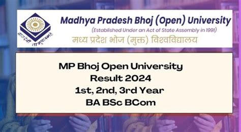 bsc bhoj result|Welcome To Madhya Pradesh Bhoj (open) University .